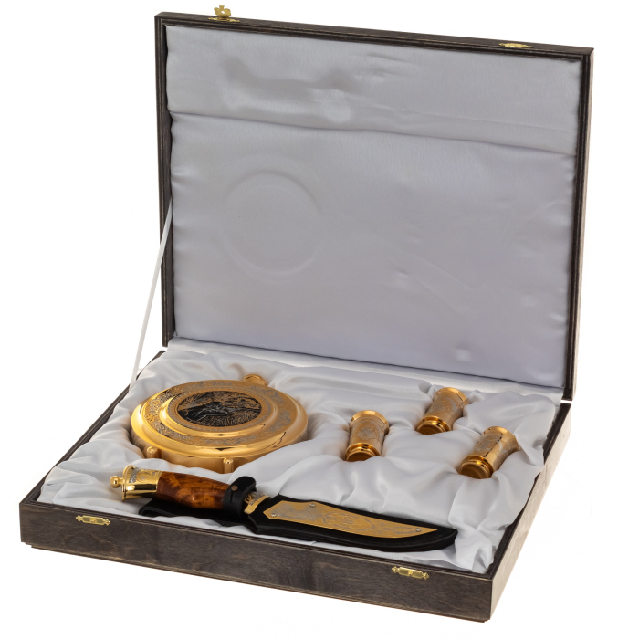 Hunting set "Duck hunting" with a knife, Zlatoust